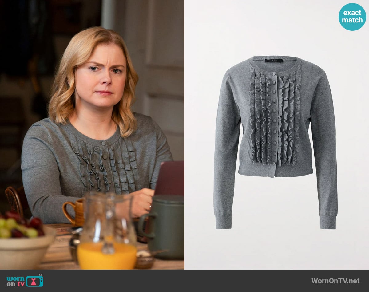 Oui Cardigan 94144 worn by Sam (Rose McIver) on Ghosts