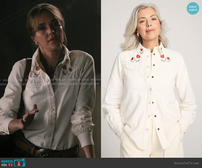 Pendleton Pendleton Embroidered Western Shirt worn by Belle Skinner (Arielle Kebbel) on Marshals