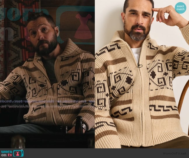 Pendleton The Original Westerley Sweater worn by Pete Calvin (Logan Marshall-Green) on Marshals