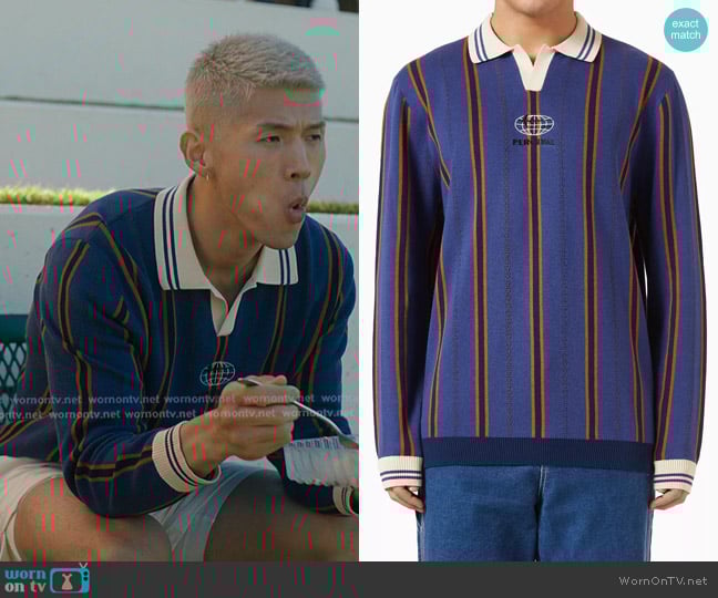 Percival  Import Knitted Football Shirt worn by Woosh (BM) on Beef