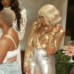 Phaedra’s metallic jeans and bodysuit on The Real Housewives of Atlanta
