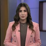 Camila Bernal’s pink textured blazer on Today