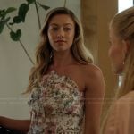 Piper’s floral lace peplum dress on Imperfect Women