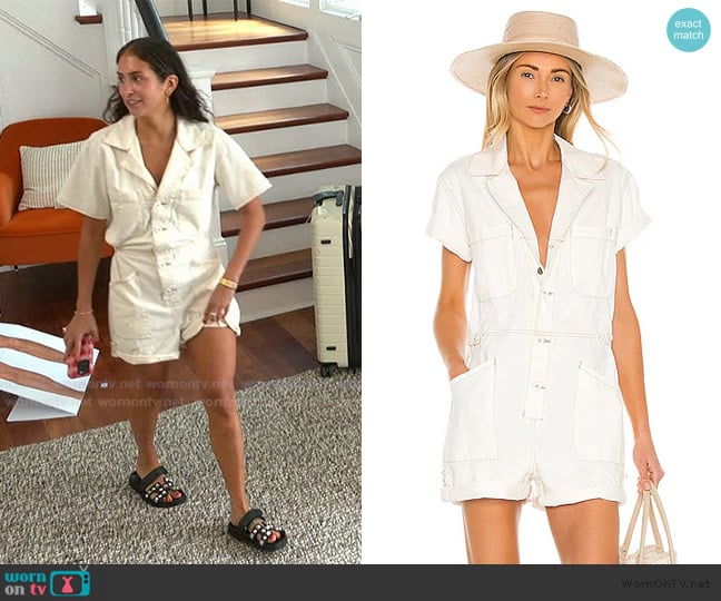 Pistola Parker Short Romper worn by Dara Levitan on Summer House