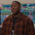 Dominic’s plaid shirt on Abbott Elementary