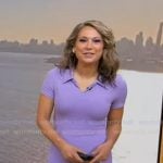 Ginger’s lilac polo maxi dress on Good Morning America