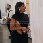 Porsha’s black bodysuit and skirt on The Real Housewives of Atlanta