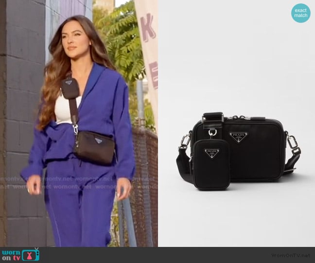 Prada Brique Re-Nylon and Saffiano leather bag worn by Kelsey Swanson on The Real Housewives of Rhode Island