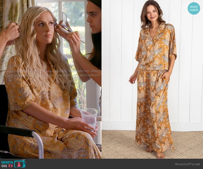Printfresh Eco Satin Wildest Dreams Set in Bagheera worn by Nicky Hilton on The Real Housewives of Beverly Hills