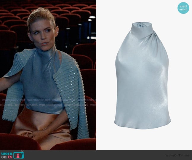 Priscavera Moonstone Low Back Halter Top worn by Nancy (Kate Mara) on Imperfect Women