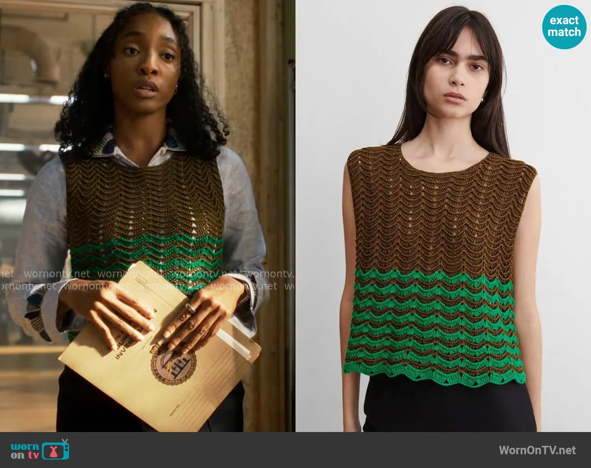 Rachel Comey Bonita Top worn by Faith Mitchell (Iantha Richardson) on Will Trent