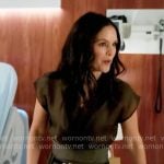 Charlie’s olive top on Scrubs