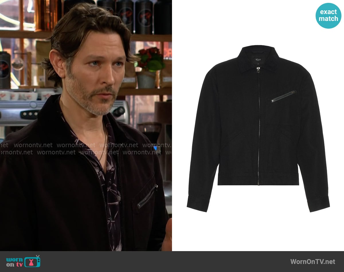 Daniel’s black jacket on The Young and the Restless