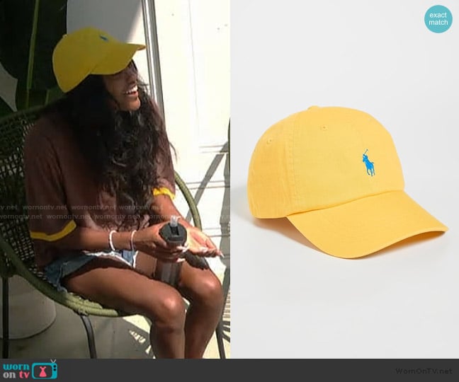 Ralph Lauren Twill Classic Sport Cap Hat worn by Ciara Miller on Summer House