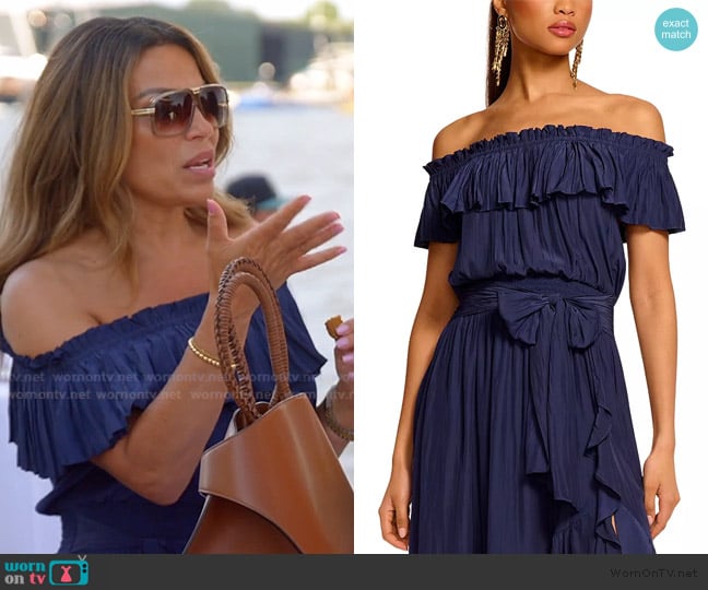 Ramy Brook Gloria Dress worn by Dolores Catania on The Real Housewives of Rhode Island