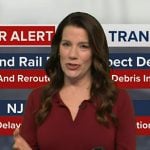 Heather's burgundy pleated knit dress on Good Morning America