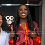 Chiney's red ombre blouse on Good Morning America
