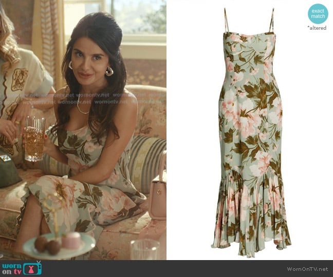 Reformation Aiko Dress in Fauna worn by Ava (Mikaela Hoover) on Beef