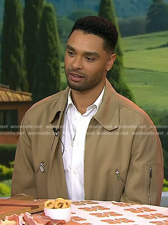Regé-Jean Page’s beige zip jacket on Today