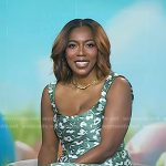 Tiffany Reid’s green floral midi dress on Today