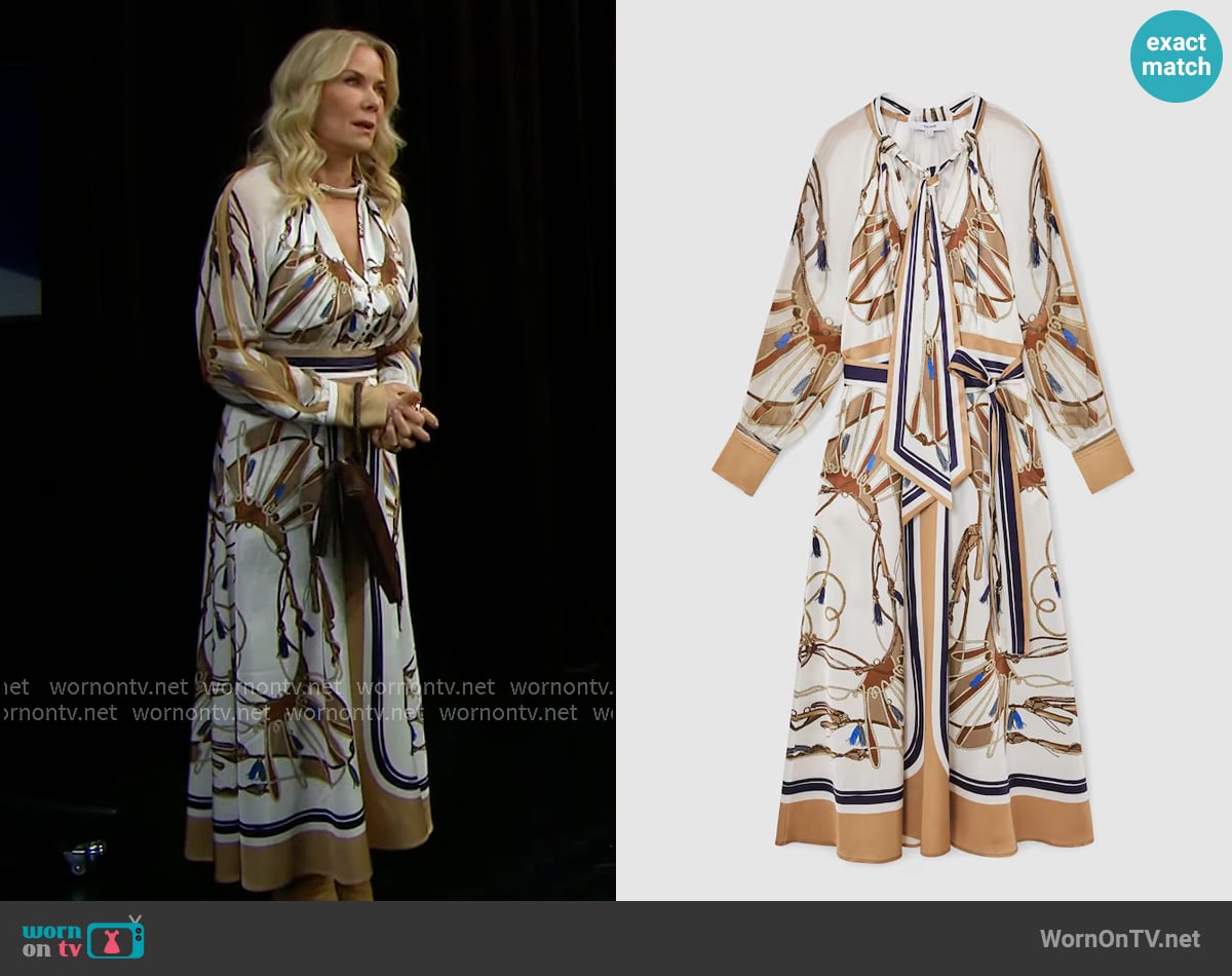 Reiss Ellie Dress worn by Brooke Logan (Katherine Kelly Lang) on The Bold and the Beautiful
