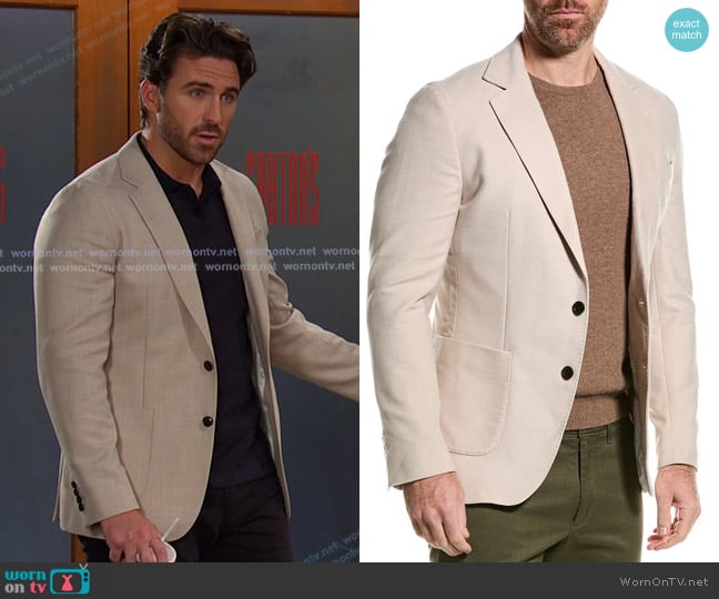 Reiss Grove Blazer worn by Chad DiMera (Conner Floyd) on Days of our Lives