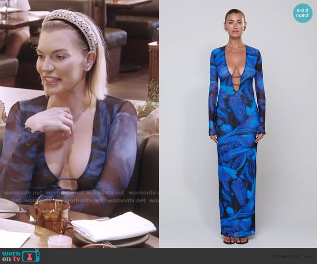 Resa Esme Dress in Lagoon worn by Lindsay Hubbard on Summer House