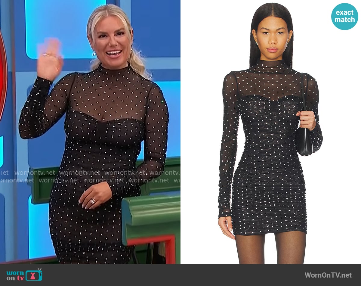 Retrofete Cossette Embellished Dress worn by Rachel Reynolds on The Price is Right