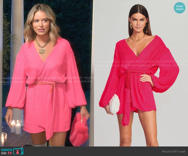 Retrofete Gabrielle Sequin Robe worn by Amanda Frances on The Real Housewives of Beverly Hills