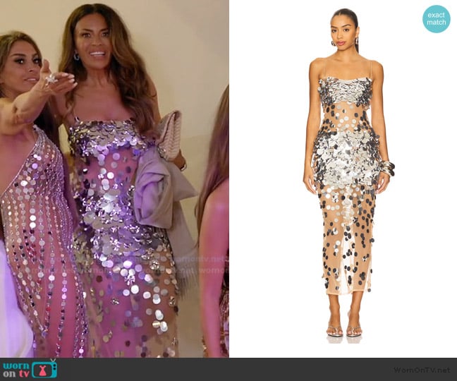 Dolores’s sheer sequin dress on RHORI