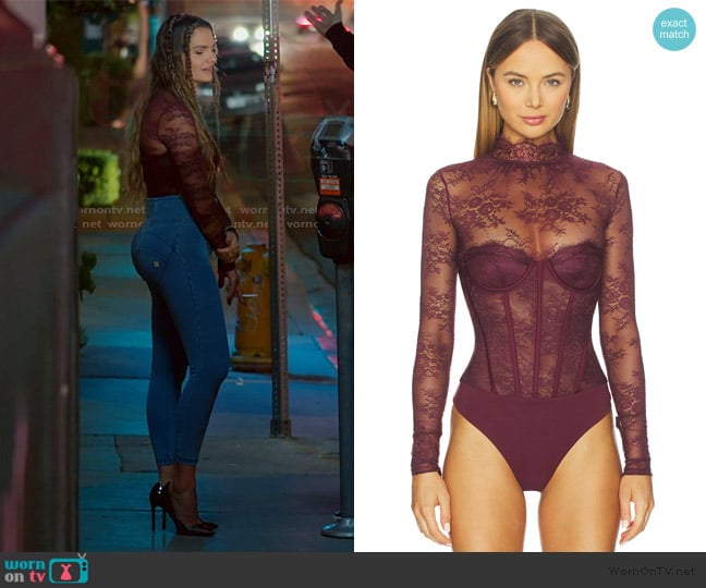 Retrofete Valentina Bodysuit worn by Natalie on The Valley