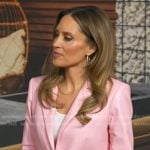Rhiannon's pink leather blazer on Good Morning America