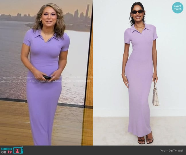 Roam Prosper Polo Maxi Dress worn by Ginger Zee on Good Morning America