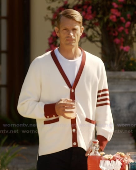 Robert's white cardigan on Imperfect Women