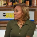 Robin's green polo dress on Good Morning America