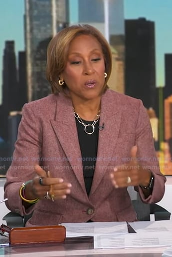Robin’s pink blazer on Good Morning America