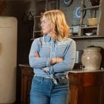 Sam's blue embroidered shirt on Ghosts