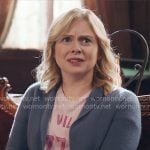 Sam's pink graphic tee on Ghosts