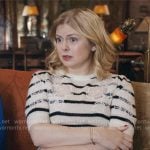Sam's striped floral sweater on Ghosts