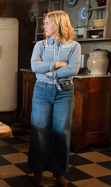 Sam's blue embroidered shirt on Ghosts