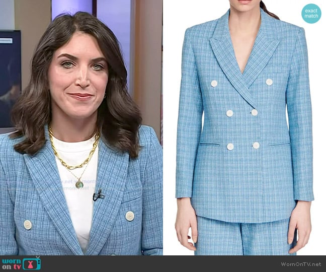 Sandro Nars Double Breasted Blazer worn by Liz Kreutz on Today
