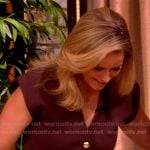 Sara’s brown knit vest on The View