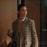 Sarah's plaid double breasted blazer on Matlock