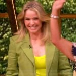Sara’s green blazer and shorts on The View