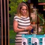Sara's striped off shoulder dress on The View