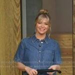 Sarah McAllister's denim mini dress on Good Morning America