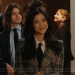 Sarah’s plaid blazer on Matlock