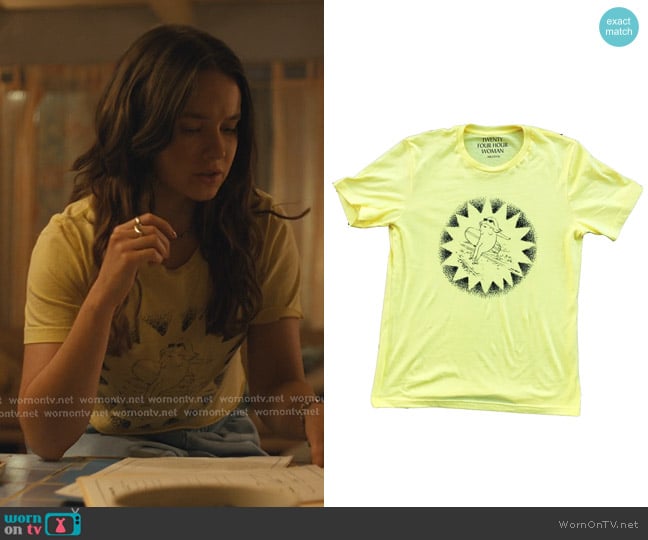 Scott Lenhardt Sun Surf Skate T-shirt worn by Ashley Miller (Cailee Spaeny) on Beef