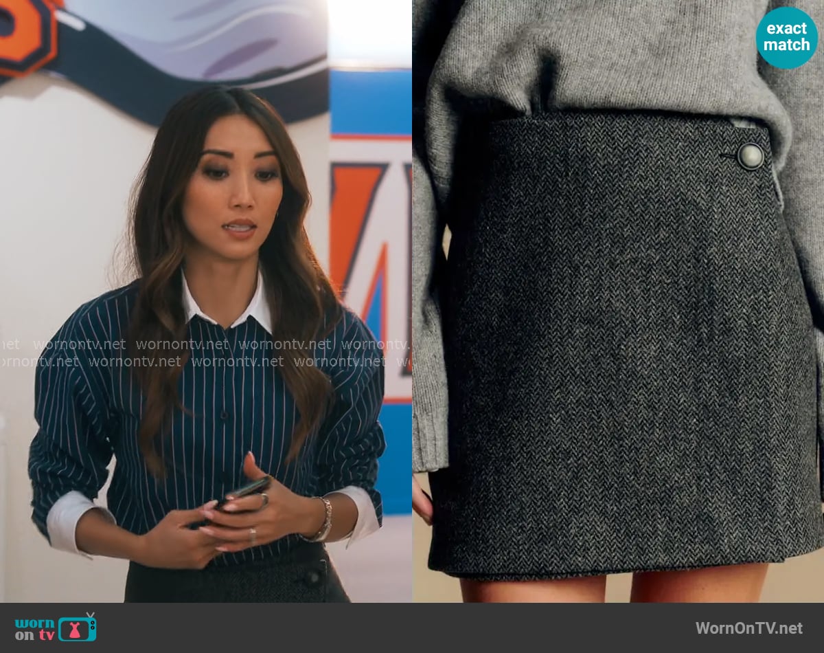 Ali’s wrap skirt on Running Point