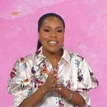 Sheinelle’s floral print elbow sleeve top and jeans on Today